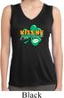 St Patrick's Day Kiss Me I'm Irish Ladies Sleeveless Dry Wicking Shirt