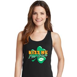 St Patrick's Day Kiss Me I'm Irish Ladies Tank Top St Patrick's Day Kiss Me I'm Irish Ladies Tank Top