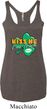 St Patrick's Day Kiss Me I'm Irish Ladies Tri Blend Racerback Tank Top