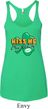 St Patrick's Day Kiss Me I'm Irish Ladies Tri Blend Racerback Tank Top