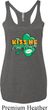 St Patrick's Day Kiss Me I'm Irish Ladies Tri Blend Racerback Tank Top