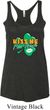 St Patrick's Day Kiss Me I'm Irish Ladies Tri Blend Racerback Tank Top