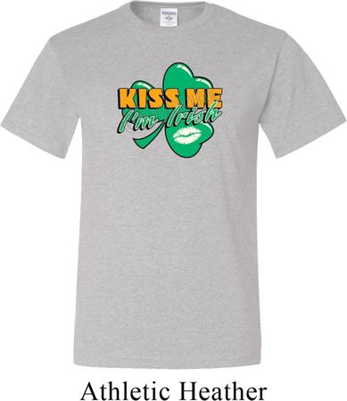 St Patrick's Day Kiss Me I'm Irish Mens Tall Shirt