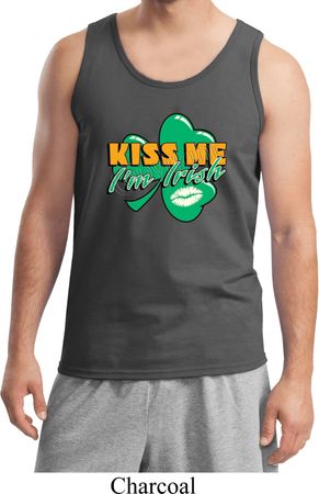St Patrick's Day Kiss Me I'm Irish Mens Tank Top