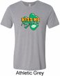 St Patrick's Day Kiss Me I'm Irish Mens Tri Blend Crewneck Shirt