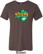 St Patrick's Day Kiss Me I'm Irish Mens Tri Blend Crewneck Shirt