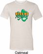 St Patrick's Day Kiss Me I'm Irish Mens Tri Blend Crewneck Shirt