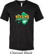 St Patrick's Day Kiss Me I'm Irish Mens Tri Blend V-neck Shirt