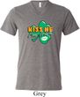 St Patrick's Day Kiss Me I'm Irish Mens Tri Blend V-neck Shirt