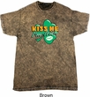 St Patrick's Day Kiss Me I'm Irish Mineral Tie Dye Shirt