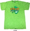 St Patrick's Day Kiss Me I'm Irish Mineral Tie Dye Shirt