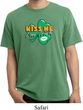 St Patrick's Day Kiss Me I'm Irish Pigment Dyed Shirt