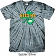 St Patrick's Day Kiss Me I'm Irish Spider Tie Dye Shirt