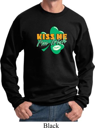 St Patrick's Day Kiss Me I'm Irish Sweatshirt
