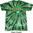 St Patrick's Day Kiss Me I'm Irish Twist Tie Dye Shirt