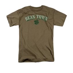 St. Patrick's Day Shirt Bean Town Adult Safari Green Tee T-Shirt
