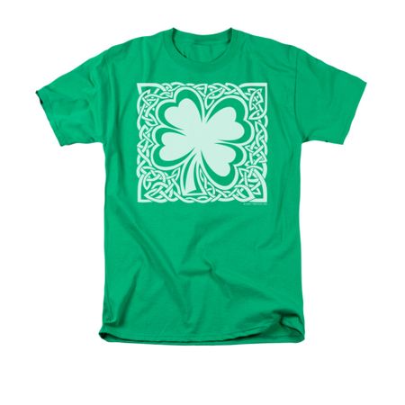 St. Patrick's Day Shirt Celtic Clover Adult Kelly Green Tee T-Shirt