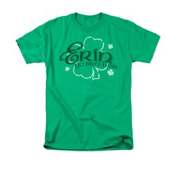 St. Patrick's Day Shirt Erin Go Braless Adult Kelly Green Tee T-Shirt