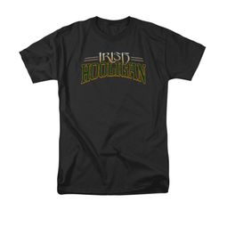 St. Patrick's Day Shirt Hooligan Adult Black Tee T-Shirt