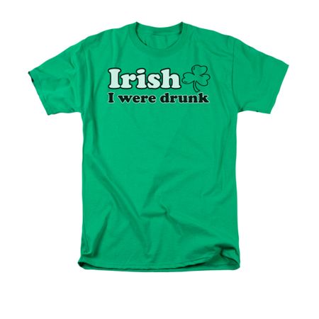 St. Patrick's Day Shirt Irish  Adult Kelly Green Tee T-Shirt