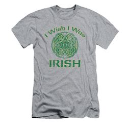 St. Patrick's Day Shirt Irish Wish Adult Athletic Heather Tee T-Shirt St. Patrick's Day Shirt Irish Wish Adult Athletic Heather Tee T-Shirt