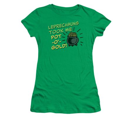 St. Patrick's Day Shirt Juniors Merry Thieves Kelly Green Tee T-Shirt