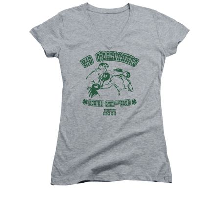St. Patrick's Day Shirt Juniors V Neck Kid O'Callahan's Athletic Heather Tee