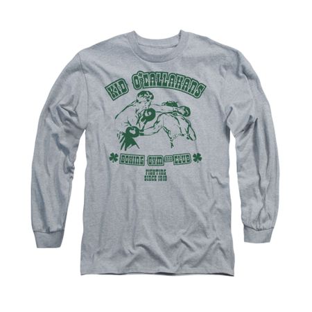 St. Patrick's Day Shirt Kid O'Callahan's Long Sleeve Athletic Heather Tee