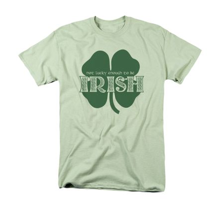 St. Patrick's Day Shirt Lucky To Be Irish Adult Wasabi Tee T-Shirt