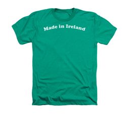 St. Patrick's Day Shirt Made In Ireland Adult Heather Green Tee T-Shirt