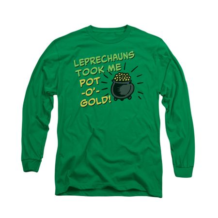 St. Patrick's Day Shirt Merry Thieves Long Sleeve Kelly Green Tee T-Shirt