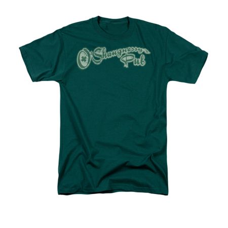 St. Patrick's Day Shirt O'Shaugnessy's Pub Adult Hunter Green Tee T-Shirt