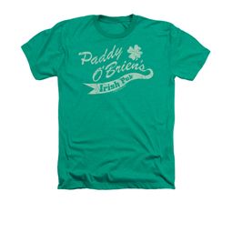 St. Patrick's Day Shirt Paddy O'briens Irish Pub Adult Heather Green Tee T-Shirt