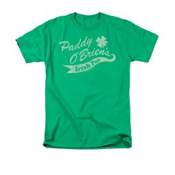 St. Patrick's Day Shirt Paddy O'briens Irish Pub Adult Kelly Green Tee T-Shirt