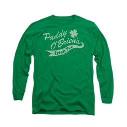 St. Patrick's Day Shirt Paddy O'briens Irish Pub Long Sleeve Kelly Green Tee T-Shirt
