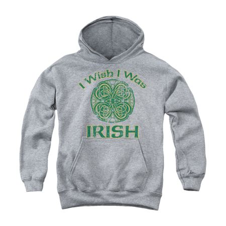 St. Patrick's Day Youth Hoodie Irish Wish Athletic Heather Kids Hoody