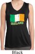 St Patrick's Distressed Ireland Flag Ladies Sleeveless Dry Wicking