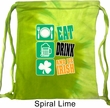 St Patricks Day Bag Eat Drink Be Irish Tie Dye Bag