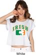 St Patricks Day Distressed Irish Shamrock Ladies Boxy Tee