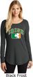 St Patricks Day Distressed Irish Shamrock Ladies Tri Long Sleeve