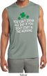 St Patricks Day Drink All Day Dry Wicking Sleeveless Shirt