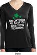 St Patricks Day Drink All Day Ladies Dry Wicking Long Sleeve
