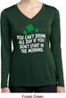 St Patricks Day Drink All Day Ladies Dry Wicking Long Sleeve