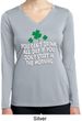 St Patricks Day Drink All Day Ladies Dry Wicking Long Sleeve