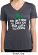 St Patricks Day Drink All Day Ladies Dry Wicking V-neck
