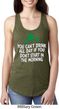 St Patricks Day Drink All Day Ladies Ideal Tank Top