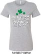 St Patricks Day Drink All Day Ladies Longer Length Shirt