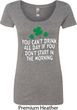 St Patricks Day Drink All Day Ladies Scoop Neck