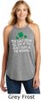 St Patricks Day Drink All Day Ladies Tri Rocker Tank Top