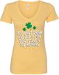 St Patricks Day Drink All Day Ladies V-Neck